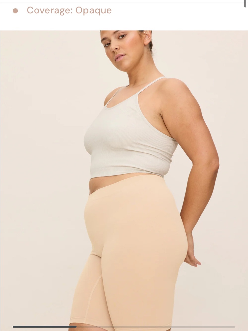 Thigh Society Original Shorts in Beige 9”